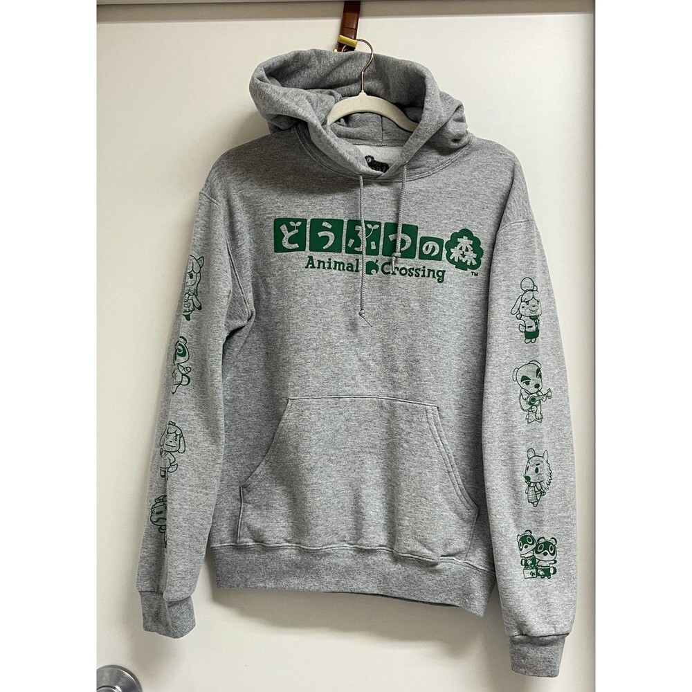 Animal Crossing Hoodie Mens Small Nintendo 2020 Pullover Video Game Characters